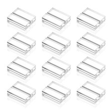 12pcs Acrylic Slotted Name Place Card Holder Stand for Wedding Photo Office Menu
