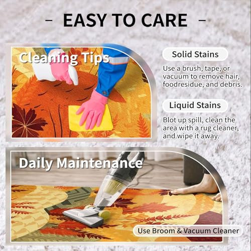 Round Area Rug for Living Room Bedroom Carpet Entryway Bedside Mat Easy - Picture 5 of 7