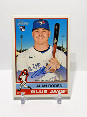 2025 Topps Heritage High Number Alan Roden Real One Auto RC #ROA-AR Blue Jays