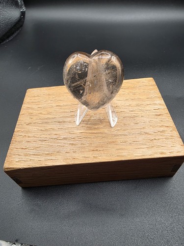 Rauchquarz Hell Herz 30x30mm.