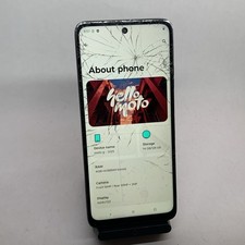 Motorola Moto G 2025 XT2513-1 128GB Unlocked Forest Gray Cracked Screen READ