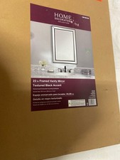 Home Decorators HDE00973 22"x32" Black Polystyrene Vanity Mirror