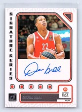 Devon Hall 2023-24 Donruss EuroLeague #SS-HLL Signature Series Auto
