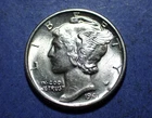 1941-D Mercury Dime  Near Ch. BU FSB