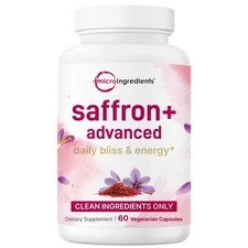 Saffron+ Advanced Supplements, 60 Veggie Capsules | 10-in-1 with Saffron Extr...