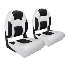 NORTHCAPTAIN Deluxe un par de asientos de barco de pesca B4-Blanco/Negro