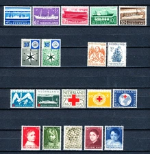 N57 Netherlands    All stamps 1957 in complete sets  Very Fine MNH