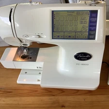 Brother Pacesetter PC-8500 Computerized Sewing Embroidery Machine w/Case No Cord