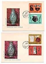 FDC Romania, Romania, 1976 Archeologist. Finds, Mi 3358-3363 Complete Set