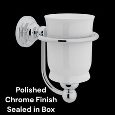 Perrin Rowe Single Tumbler Holder Polished Chrome 6925-APC New Wall Mounted