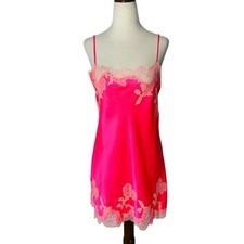 VICTORIA'S SECRET Satin Slip Dress Chemise Babydoll Nightie Size Medium