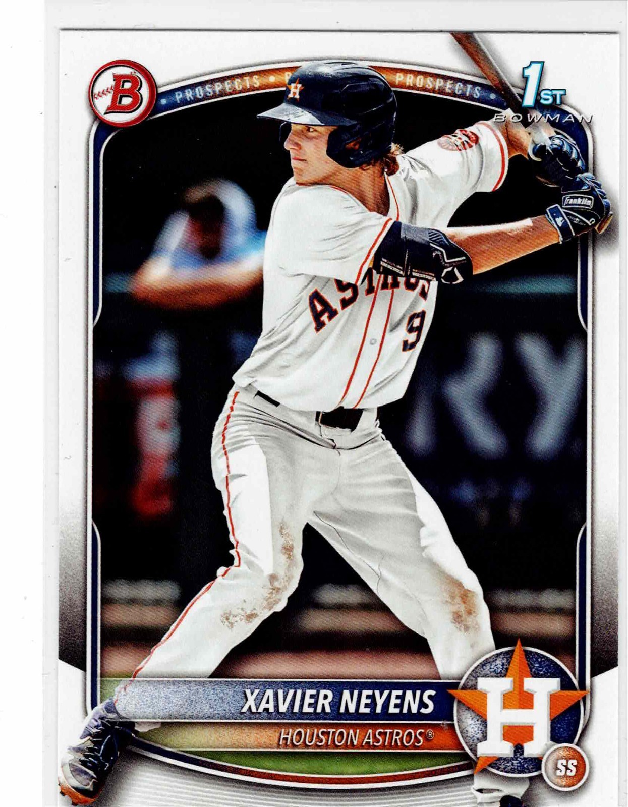 Xavier Neyens Houston Astros 2025 Bowman Draft 1st Bowman ****
