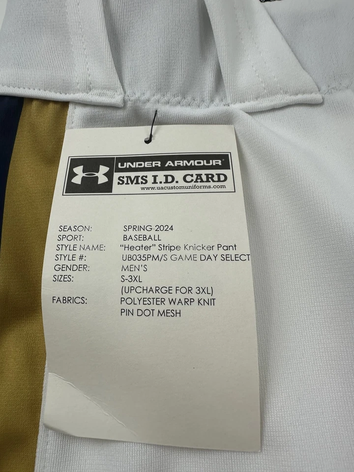 圣母院格斗爱尔兰棒球球衣裤子套装男式大号NCAA比赛日202 — 第 3/4 张图片