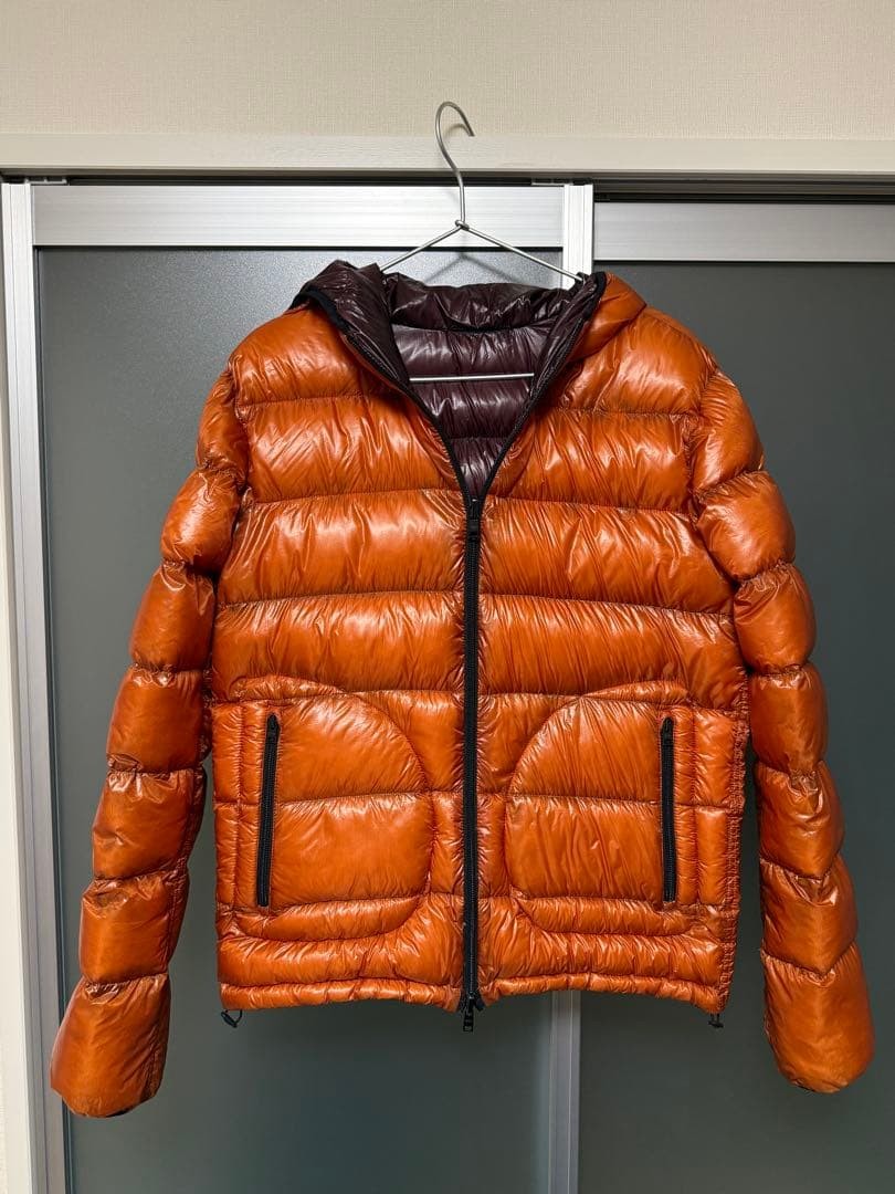 HERNO Reversible Down Jacket Orange Burgundy Hood… - image 4
