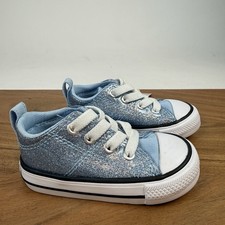 New NIB Little Kids Converse Chuck Taylor All Star Madison OX Sparkle Sneaker 4C