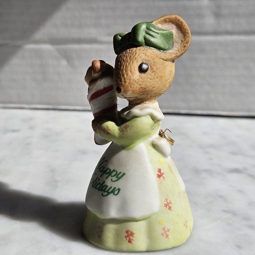 Vintage Enesco 1982 Country Calico Mäuse Figur Wochentage FREITAG Porzellan - Bild 3 von 6