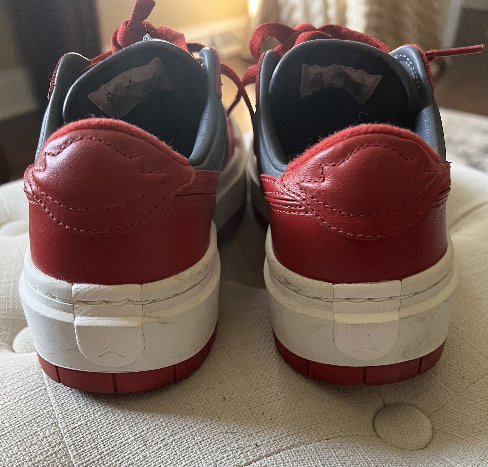 Nike Air Jordan 1 Elevate Low Platform Red & Grey DH7004-006 Women’s Size 5.5 thumbnail 5