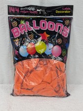 12 inch - Latex Balloons - Orange - Party Helium Balloons - 144 Pack