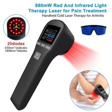 650nm 808nm 880mW Cold Laser Therapy Red Light Treatment LLLT for Pain Relief