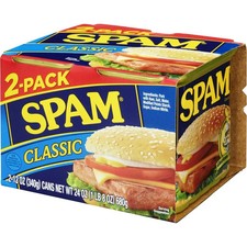 SPAM Classic Canned Meats, 12 oz Aluminum Can (2 Pack)..Free Shipping