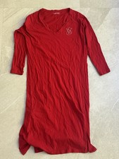Victoria’s Secret Cotton Embellished Long Sleeve Dress Red Size XS/S