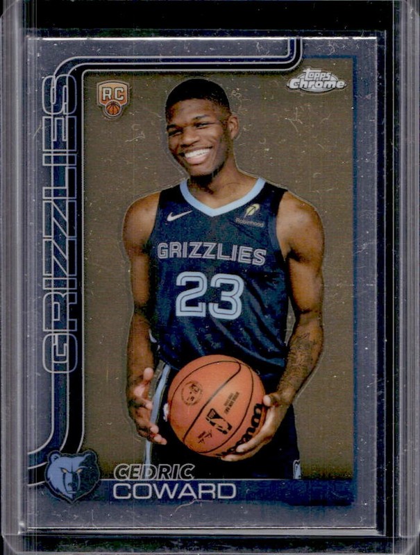2025-26 Topps Chrome Cedric Coward RC Rookie #261 Grizzlies