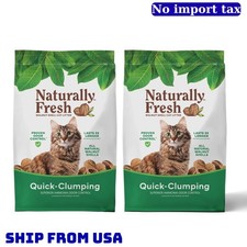 2 Pack Naturally Fresh Walnut-Based Quick-Clumping Cat Litter, All Natural, 26lb