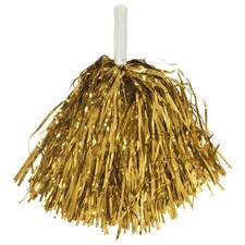 24Pcs Cheerleading Pom Poms Metallic Foil Cheer Pom Poms with Plastic8208