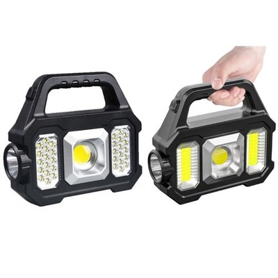 Bright Solar LED Flashlights Portable Handheld Light For Night Fishing Hunting
