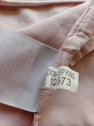 Morgan & Finch Extra Deep King Size Flat sheet Dusty Pink Bamboo Cotton - Picture 3 of 5