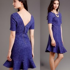 Anthropologie HD in Paris cotton blend short sleeve Purple dress size 6