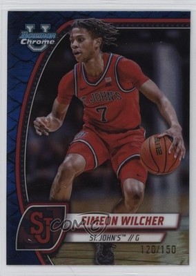 2024-25 Bowman U Chrome Blue Reptilian Refractor 120/150 Simeon Wilcher #71 1n2k