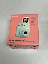 FujiFilm Mint Green Instax Mini 12 Portable Instant Film Camera NEW