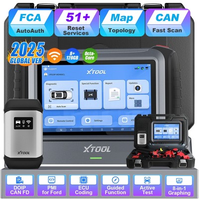 XTOOL IP919 Wireless Diagnostic OBD2 Scanner ECU Coding Topology MAP 51+ Service