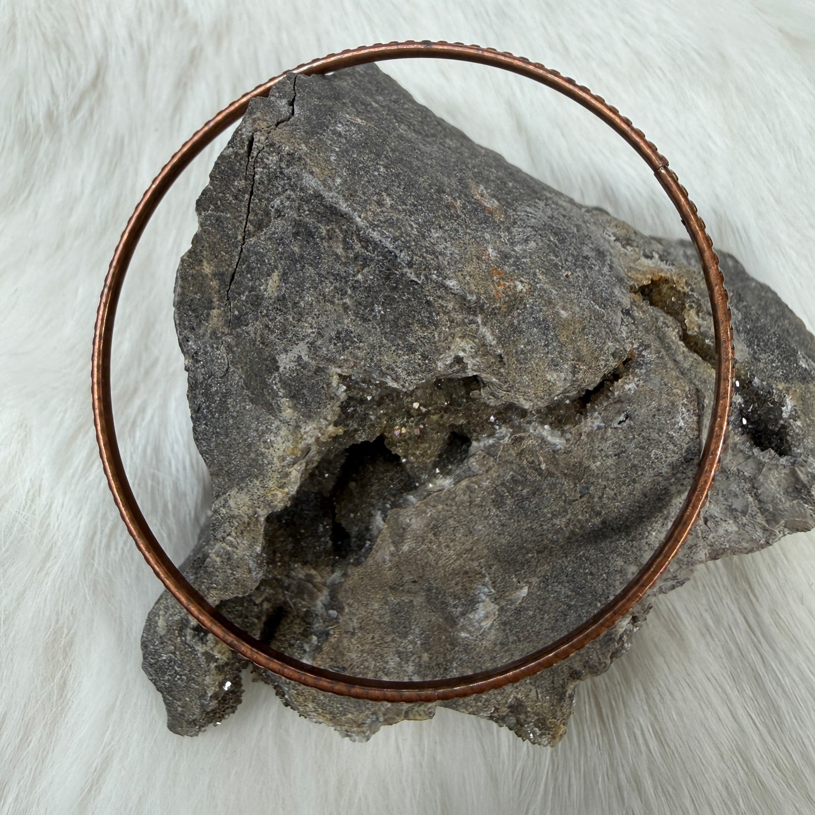 Thin Stackable Copper Bangle Bracelet - image 3