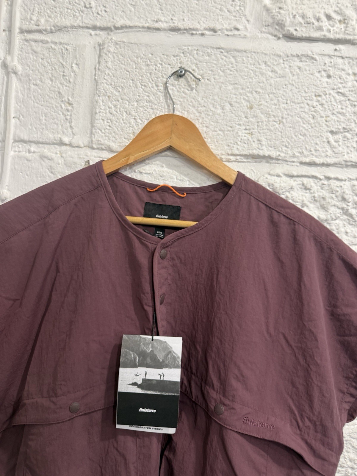 Finisterre Wander Top Activewear XS S NEW RRP £85 Fig Purple image 2