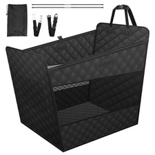 URMEC Dog Booster Car Seat Pet Car Seat Extender for Medium Large Dog Black UK