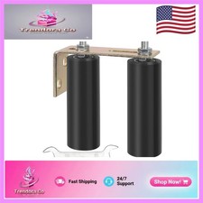 Robust 6" Sliding Gate Roller Guide  Adjustable Steel Bracket - Versatile Use