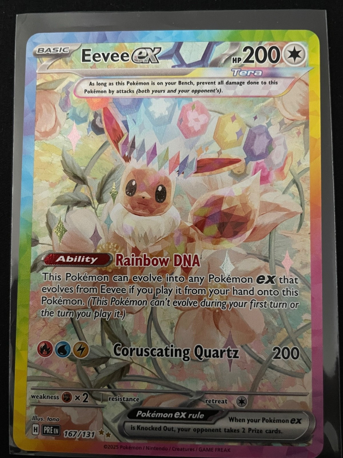 Eevee ex 2025 Scarlet & Violet: Prismatic Evolutions #167
