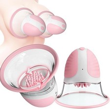 Vacuum Breast Enhancer Sucker Enlargement Pump Suction Rotating Nipple Massager