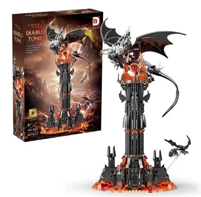 DK 7043 Dark Tower Fantasy Turm Klemmbausteine Burg Display 997 Teile - Bild 1 von 4