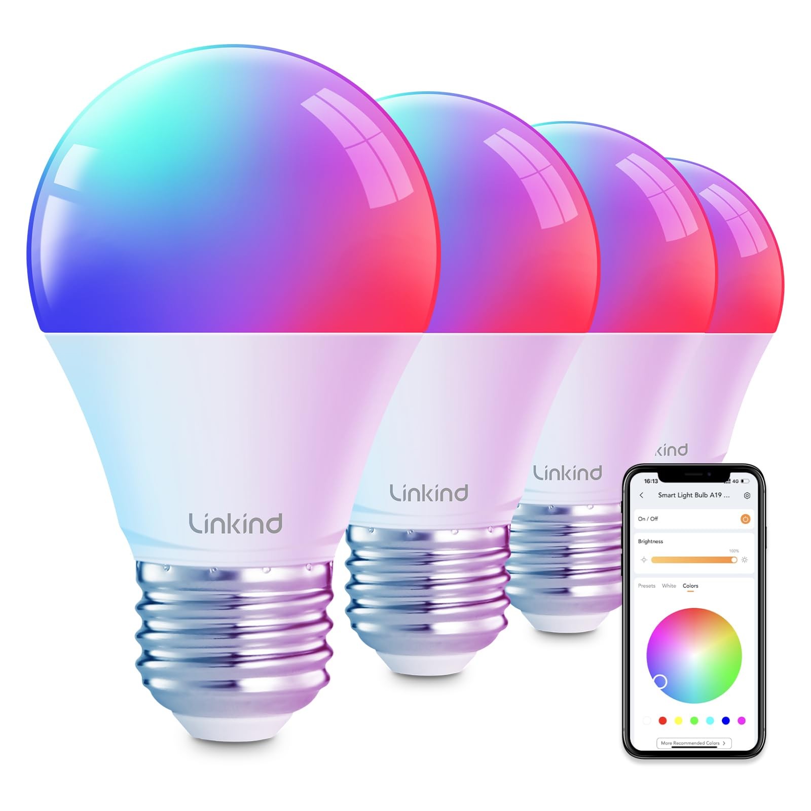 Smart Light Bulbs, Smart Bulb That Work with Alexa & Google Home, LED Light B...-image