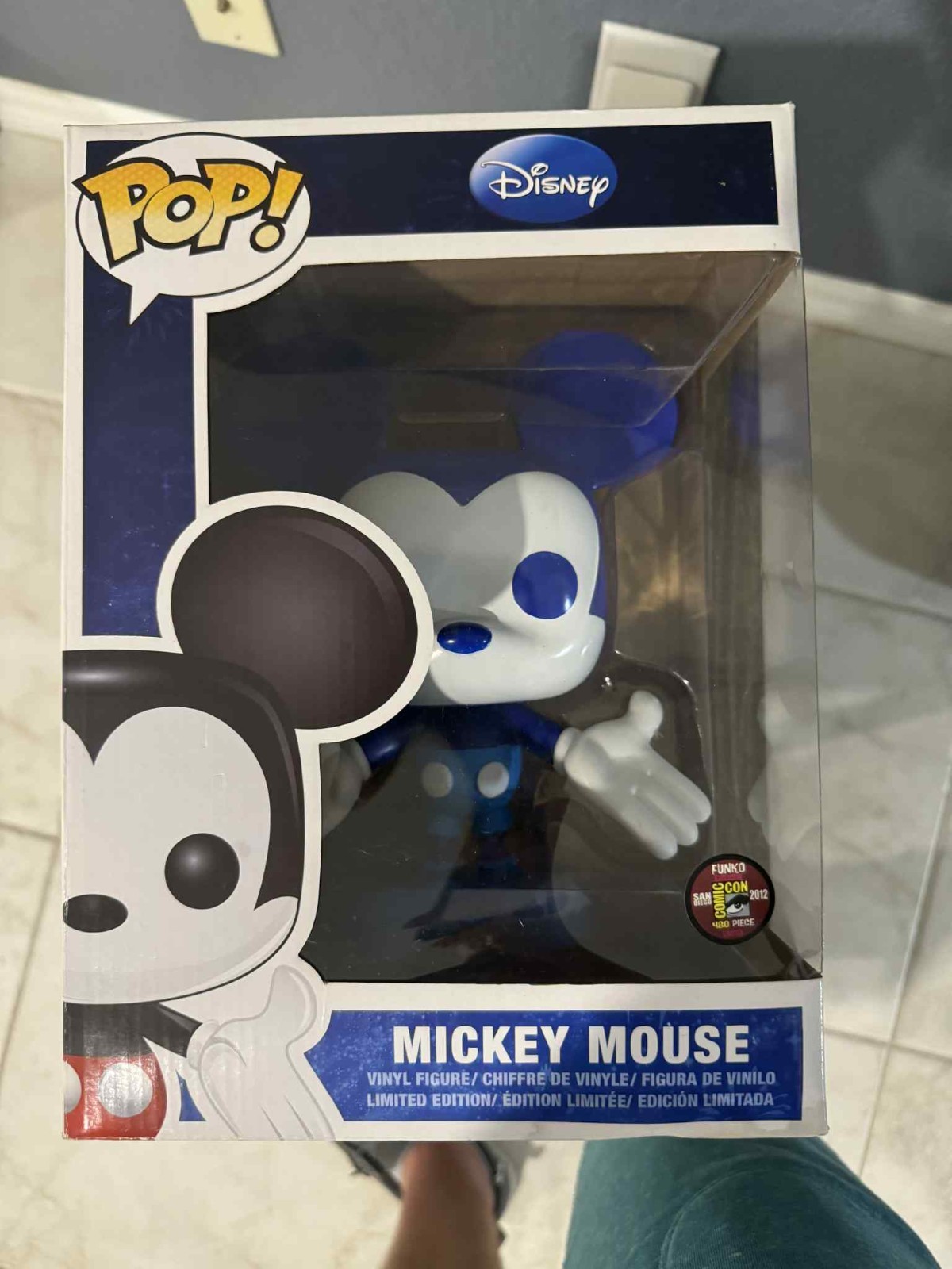 Funko Pop Vinyl Disney Blue Mickey Mouse 9" Inch SDCC 2012 R