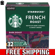Starbucks K-Cup Coffee Pods, Dark Roast Coffee, French Roast, 100 Arabica, 1