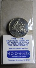* NICE 1983 NORTHERN TERRITORY 5 YEARS OF SELF GOVERNMENT  MR ROBERTS  #QYA09