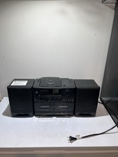 Vintage General Electric Stereo Boombox Cassette And CD Player 3-7049A . READ