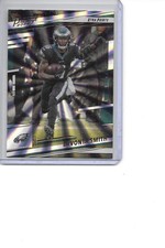 2022 Prestige DeVonta Smith Xtra Points Sunburst Eagles Football Card #237
