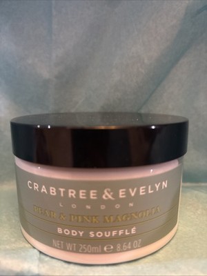 Crabtree & Evelyn Magnolia Uplifting Body Soufflé Pear Pink, 8.64 oz USA Made