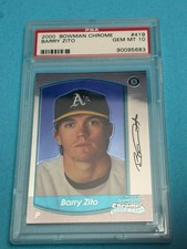 2000 Bowman Chrome Barry Zito #419 PSA 10 GEM MT Rookie RC