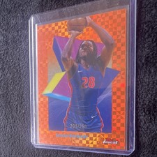 Topps Finest Orange Refractor Isaiah Stewart #28 Detroit Pistons 2025 /250